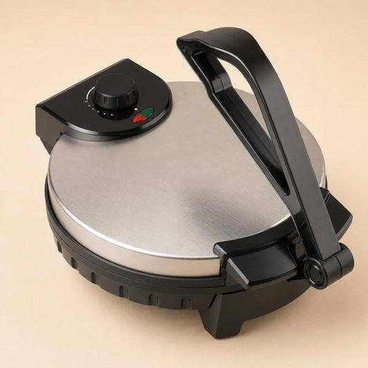 Tia's Kitchen electric tortilla press, front view